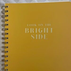Yellow Spiral Notebook - Look on the Bright Side